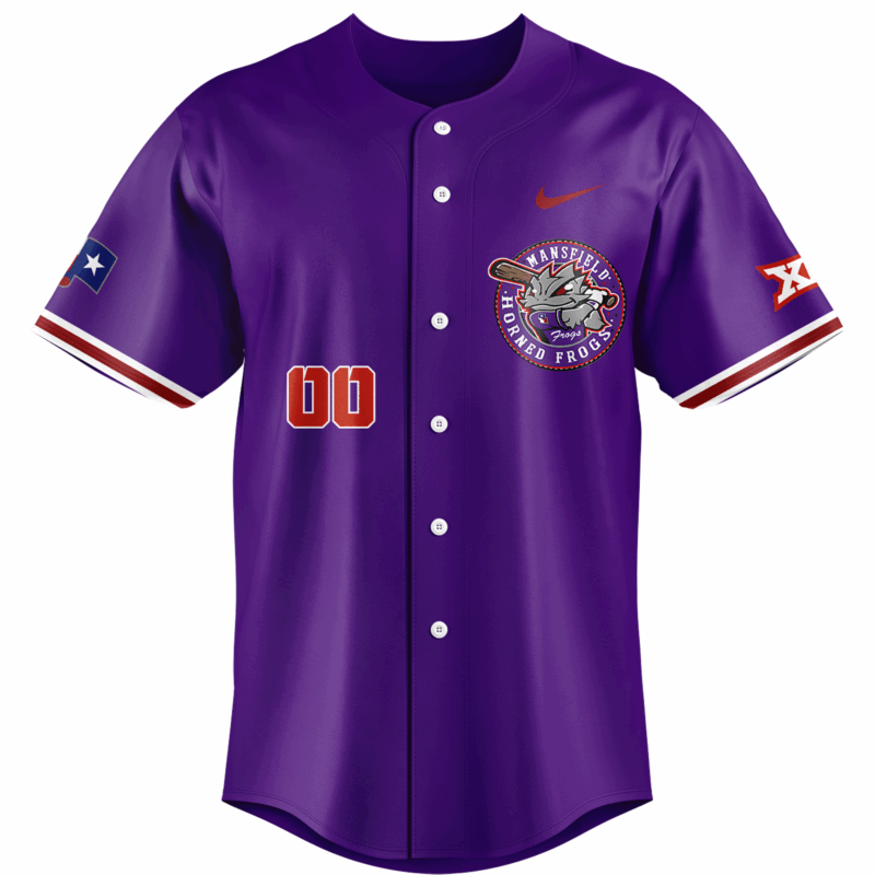 TCU Baseball  Special Edition 2025 BASEBALL JERSEY Custom Number and Custom Name - Image 2
