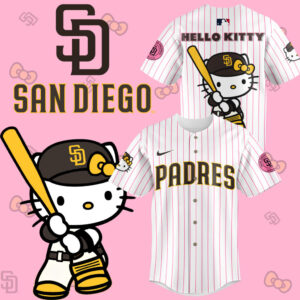 San Diego Padres x hello kitty limited edition 2025 BASEBALL JERSEY