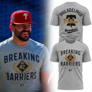 Special Philadelphia Phillies Commemorating the historic career of Jackie Robinson T-shirt