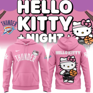 Limited Edition Oklahoma City Thunder x Hello Kitty Hoodie Pink 2024