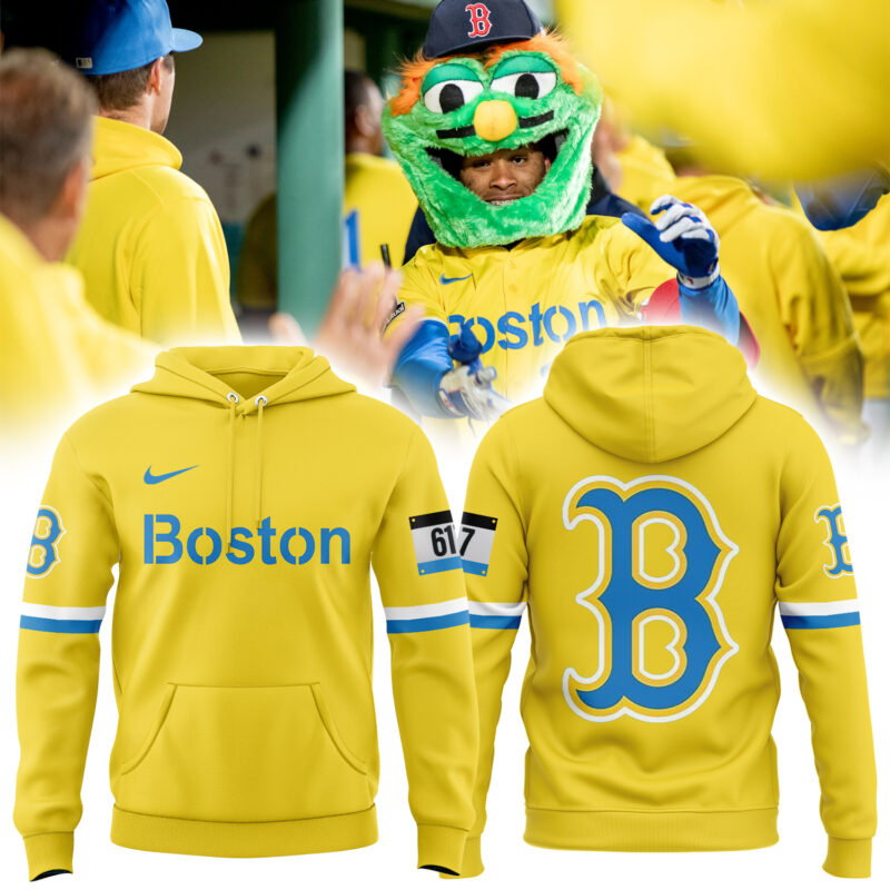 Boston Red Sox Nike Hoodie Yellow 2025