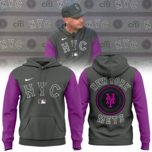 Limited Edition New York Mets Hoodie Purple/Grey