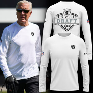 Las Vegas Raiders Long Sleeve Shirt NFL Draft 2025
