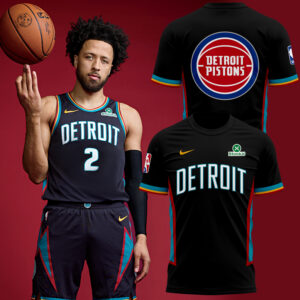 DETROIT PISTONS NEW EDITION TSHIRT BLACK 2025-26 LIMITED EDITION.