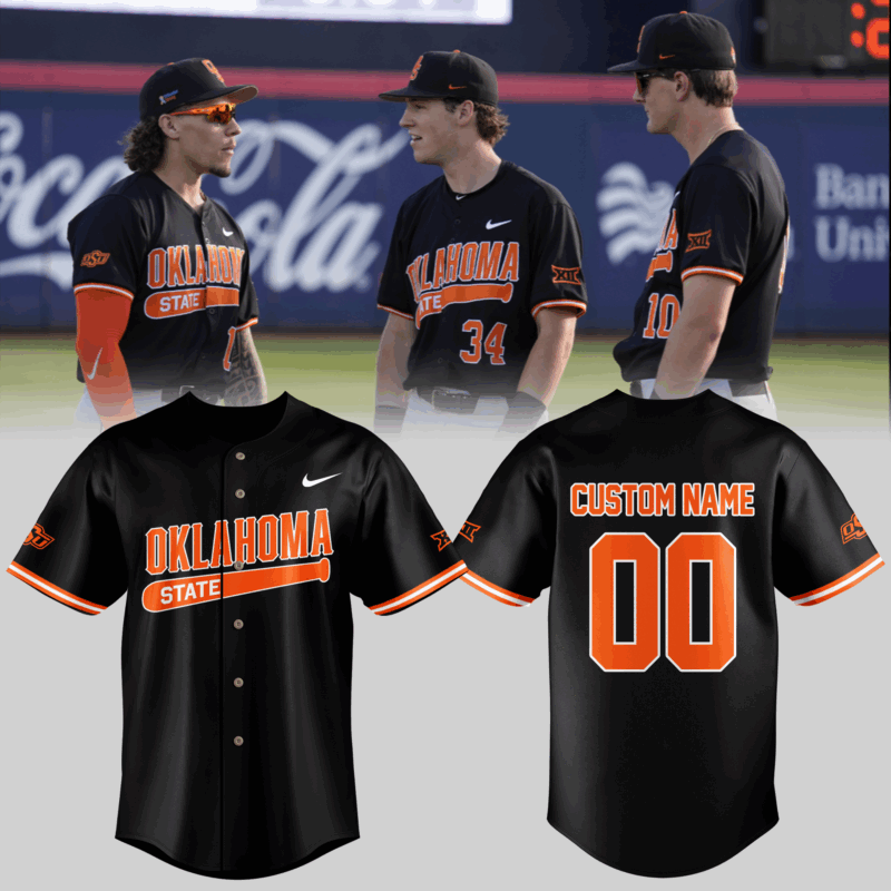 OSU Cowboy Baseball  Special Edition 2025 BASEBALL JERSEY Custom Number and Custom Name