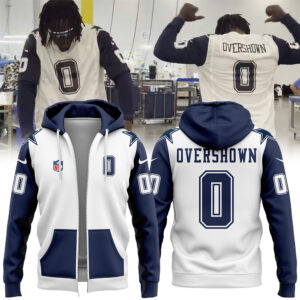 Dallas Cowboys  Nike Alternate Custom Game Zip Hoodie DeMarvion Overshown Limited Edition.