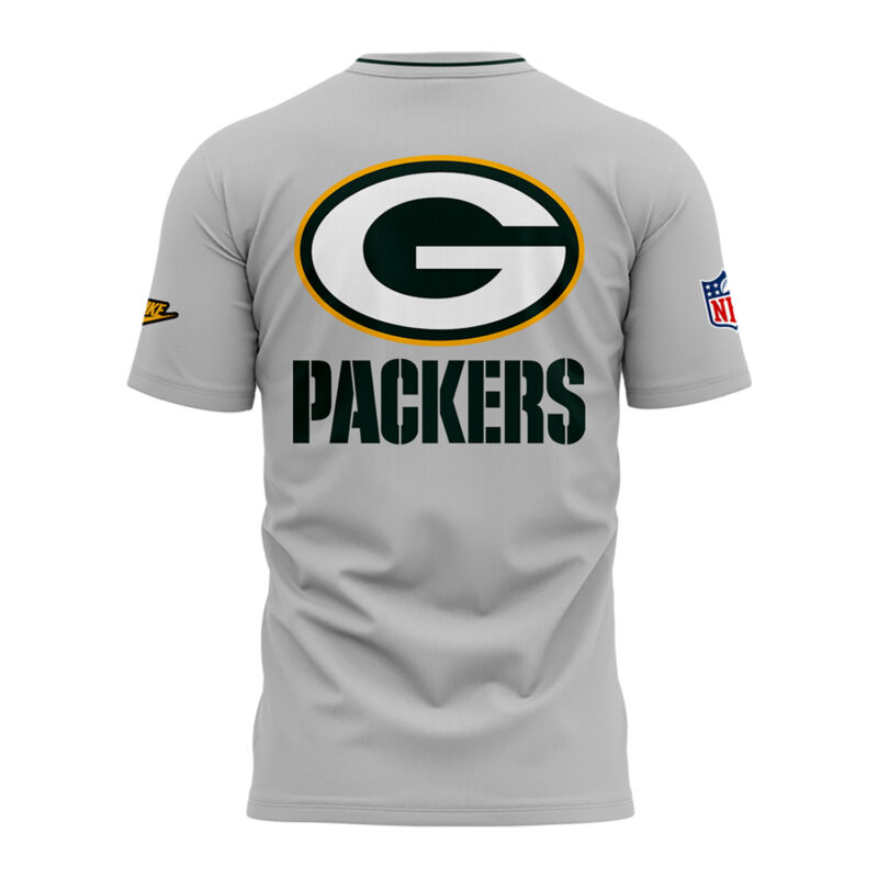 Limited Edition Green Bay Packers Tshirt Gray 2025 - Image 2