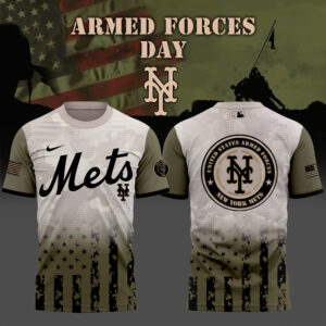 Limited Edition New York Mets Armed Forces Day Tshirt 2025