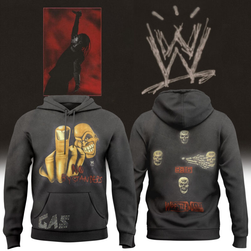 CACTUS JACK X WWE HOODIE CHARCOAL BLACK LIMITED EDITION