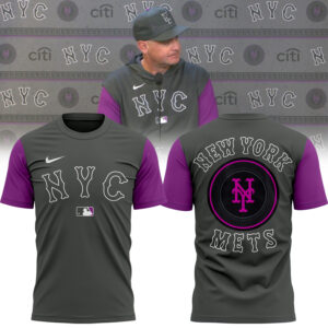Limited Edition New York Mets Tshirt Purple/Grey