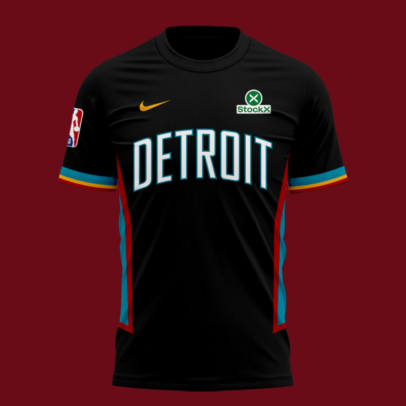 DETROIT PISTONS NEW EDITION TSHIRT BLACK 2025-26 LIMITED EDITION. - Image 2