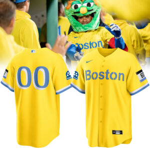 Boston Red Sox Nike Gold/Light Blue City Connect Replica Jersey