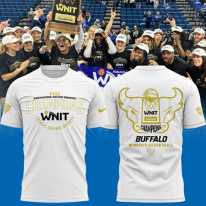Buffalo Women's Basketball WNIT Champions Tshirt White limited edition.