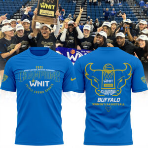 Buffalo Women's Basketball WNIT Champions Tshirt Royal blue limited edition.