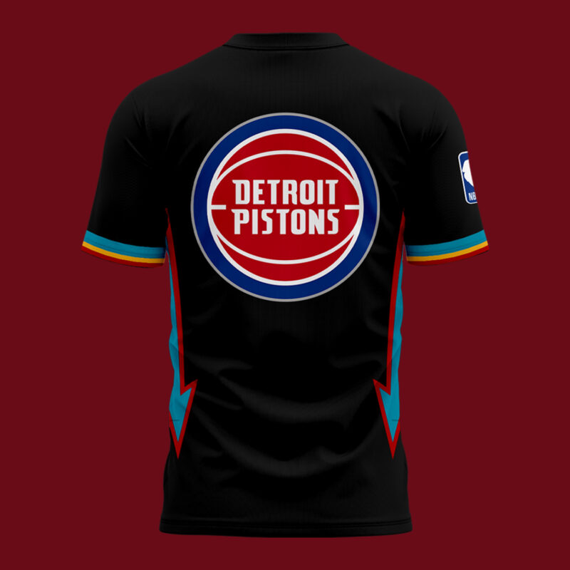 DETROIT PISTONS NEW EDITION TSHIRT BLACK 2025-26 LIMITED EDITION. - Image 3