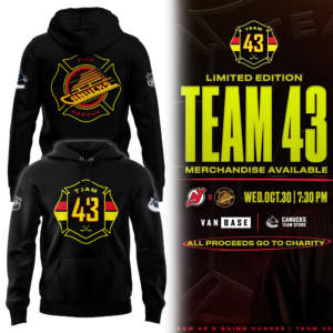 Limited Edition Vancouver Canucks Firefighters Night Hoodie