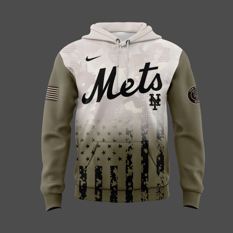 Limited Edition New York Mets Armed Forces Day Hoodie 2025 - Image 2