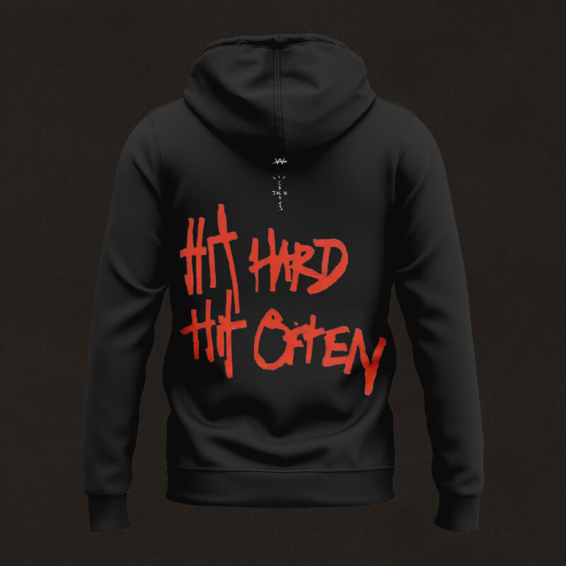 CACTUS JACK X WWE HOODIE MATTE BLACK I LIMITED EDITION - Image 3