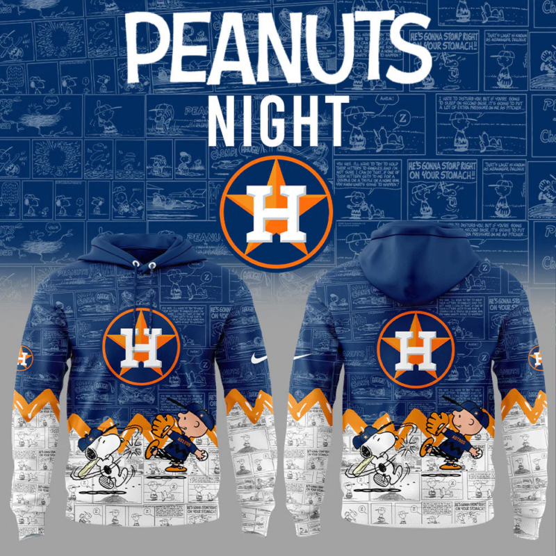 Houston Astros 75th Anniversary of Peanuts Hoodie