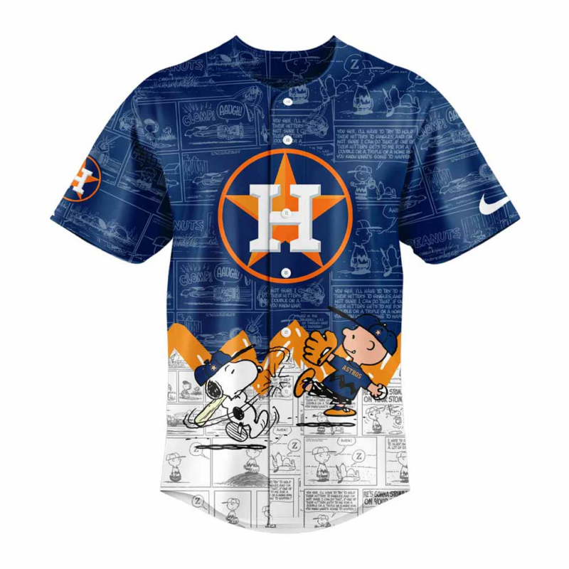 Houston Astros 75th Anniversary of Peanuts Jersey 2025 - Image 2