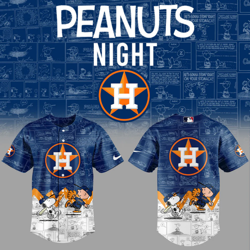 Houston Astros 75th Anniversary of Peanuts Jersey 2025