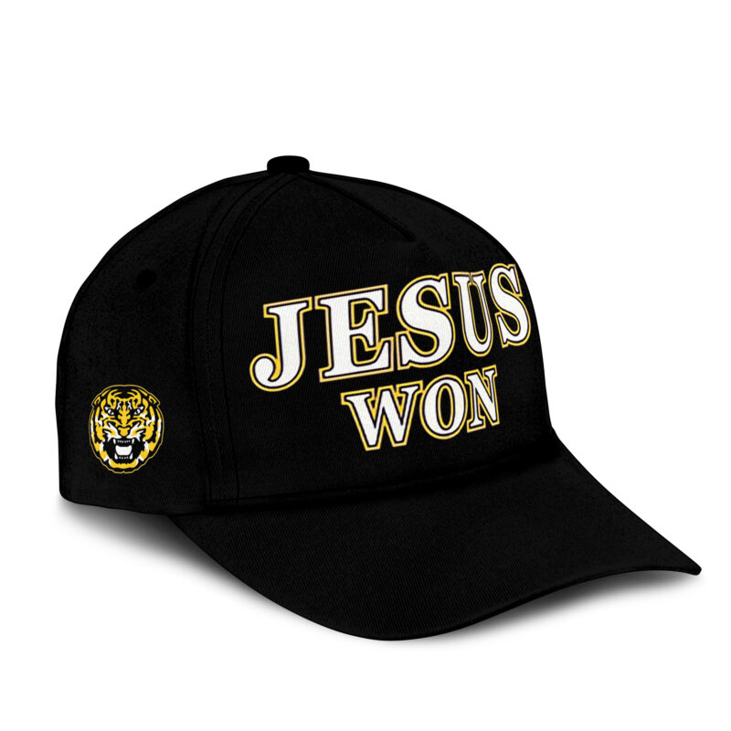 LSU Basketball Jesus Won Tee - Black Tshirt Limited Edition. - Image 7