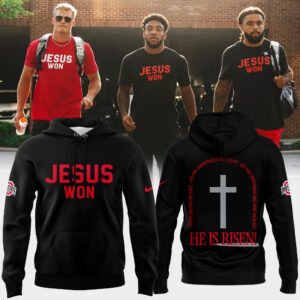 Limited Edition JESUS WON Black Hoodie 2025