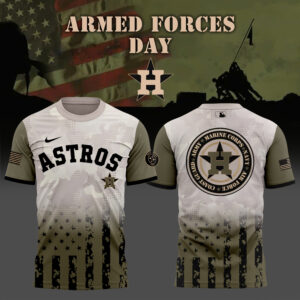 Limited Edition Houston Astros Armed Forces Day Tshirt 2025
