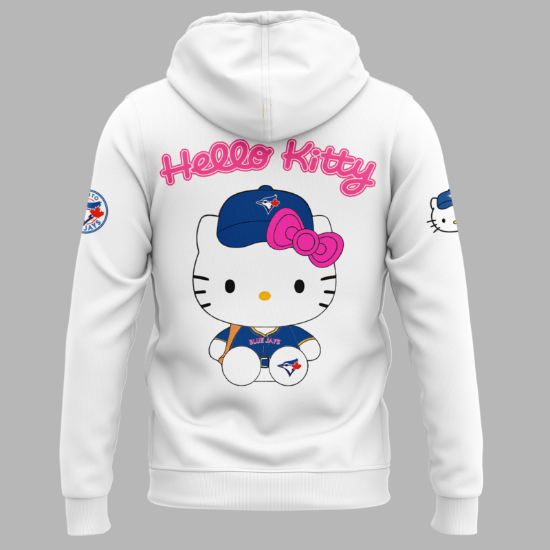 Toronto Blue Jays x Hello Kitty Special Edition 2025 Hoodie - Image 3