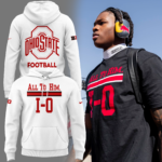 Limited Edition Ohio Football "ALL TO HIM" White Hoodie 2025