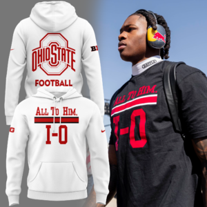 Limited Edition Ohio Football "ALL TO HIM" White Hoodie 2025