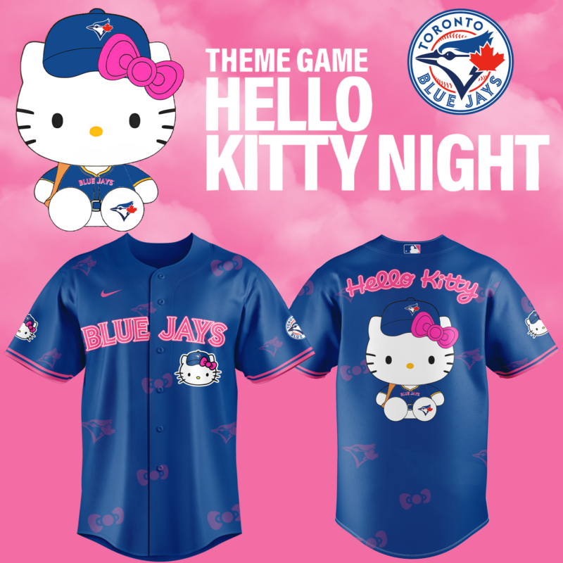 Toronto Blue Jays x Hello Kitty Special Edition 2025 BASEBALL JERSEY