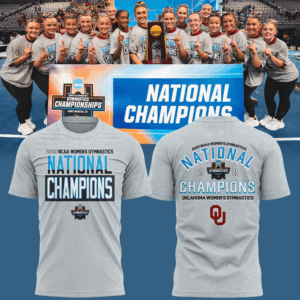 Oklahoma Women's Gym 2025 WOMEN'S GYMNASTICS NATIONAL CHAMPIONS TSHIRT