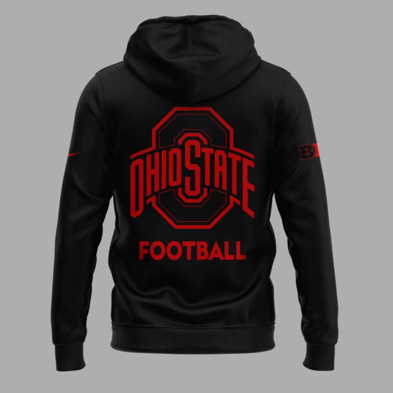 Limited Edition Ohio Football "ALL TO HIM" Black Hoodie 2025 - Image 3