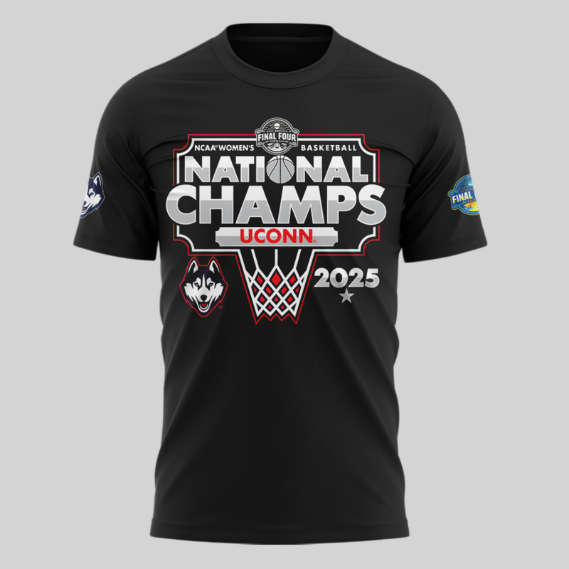 UConn Women’s Basketball  2025 NCAA Women's Basketball National Champions  tshirt - Image 2