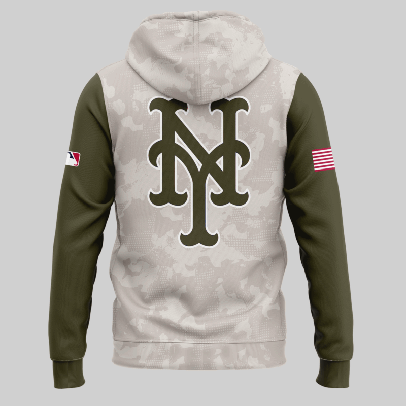 New York Mets 2025 MLB ARMED FORCES DAY  Hoodie - Image 3