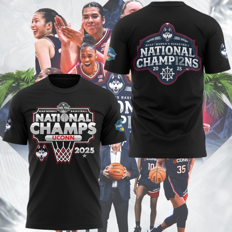 UConn Women’s Basketball  2025 NCAA Women's Basketball National Champions  tshirt