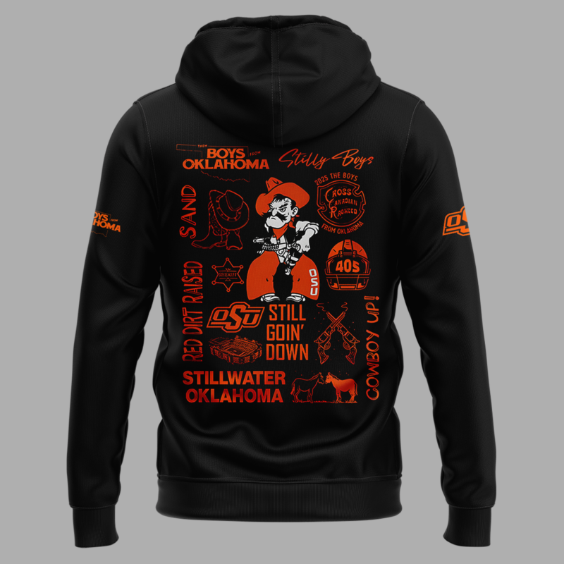Cowboys Limited The Boys From Oklahoma Black Hoodie 2025 - Image 3