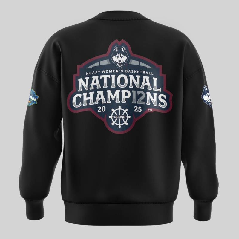 UConn Women’s Basketball  2025 NCAA Women's Basketball National Champions  sweatshirt - Image 3