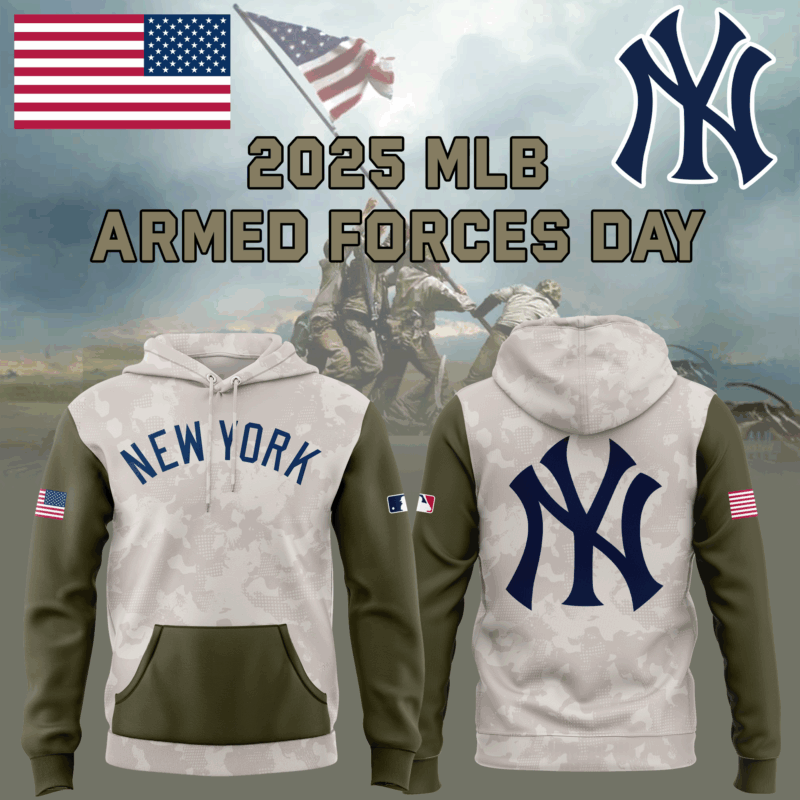 New York Yankees 2025 MLB ARMED FORCES DAY  Hoodie