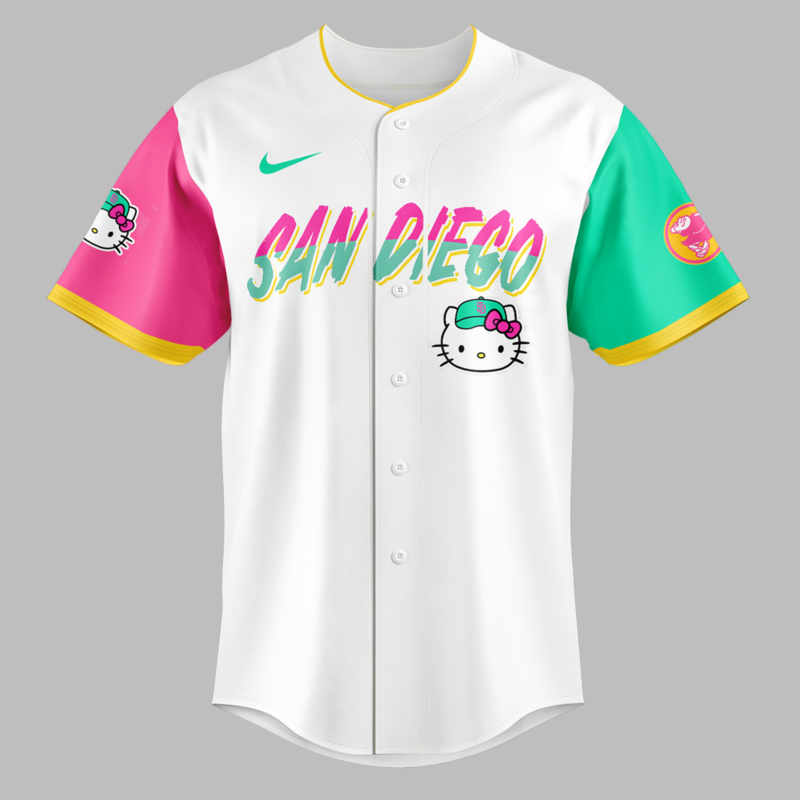 San Diego Padres x hello kitty limited edition 2025 BASEBALL JERSEY - Image 2