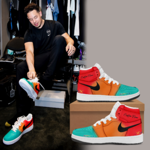 Limited Edition San Antonio Spurs  Autism Acceptance Month Sneaker AJ 1 Shoes