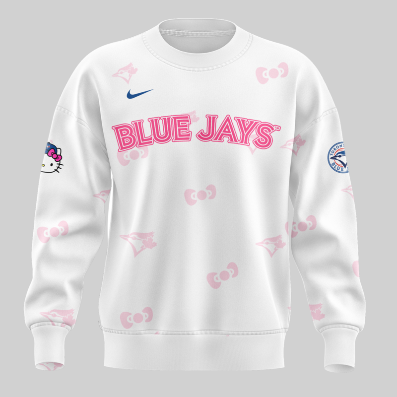 Toronto Blue Jays x Hello Kitty Special Edition 2025 SWEATSHIRT - Image 2
