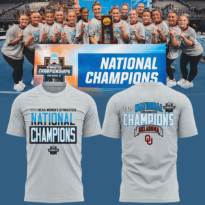 Oklahoma Women's Gym 2025 WOMEN'S GYMNASTICS NATIONAL CHAMPIONS T SHIRT