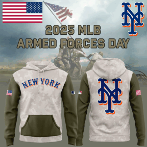 New York Mets 2025 MLB ARMED FORCES DAY  Hoodie