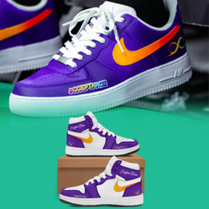 Limited Edition Phoenix Suns Autism Acceptance Month Sneaker AJ 1 Shoes