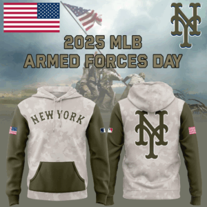 New York Mets 2025 MLB ARMED FORCES DAY  Hoodie