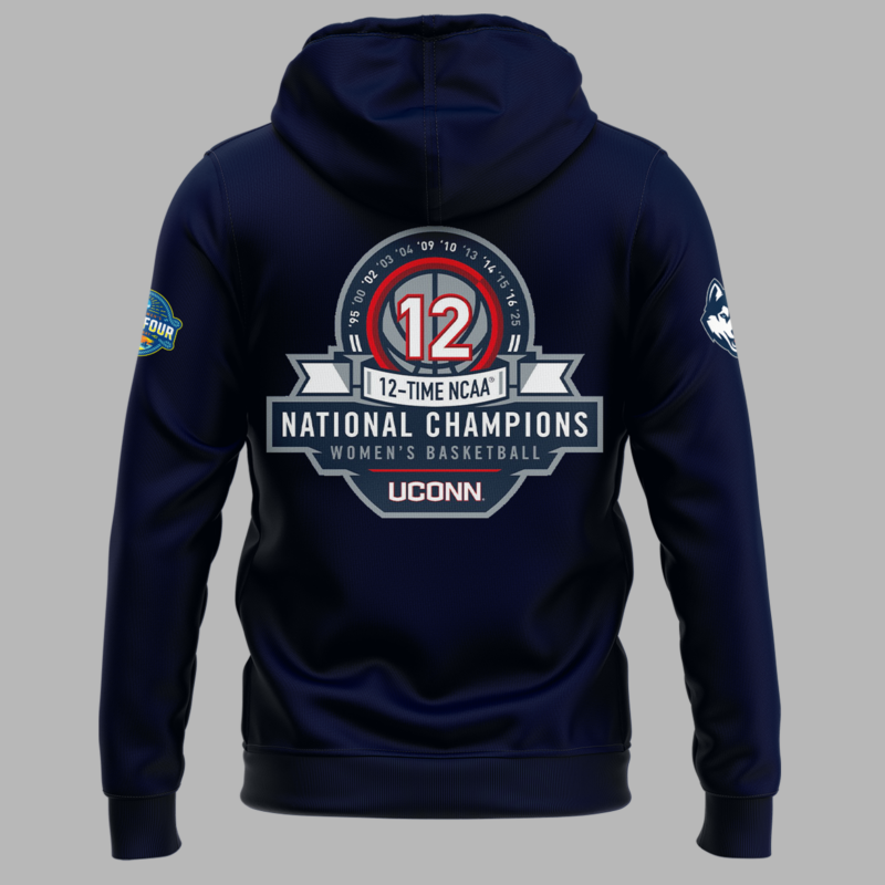 UConn Women’s Basketball  2025 NCAA Women's Basketball National Champions  Hoodie - Image 3