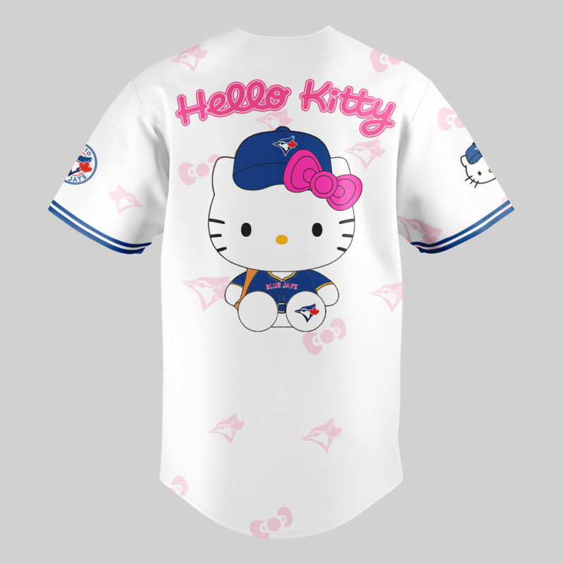 Toronto Blue Jays x Hello Kitty Special Edition 2025 BASEBALL JERSEY - Image 2