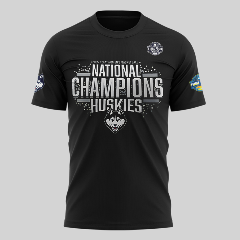 UConn Women’s Basketball  2025 NCAA Women's Basketball National Champions  tshirt - Image 2